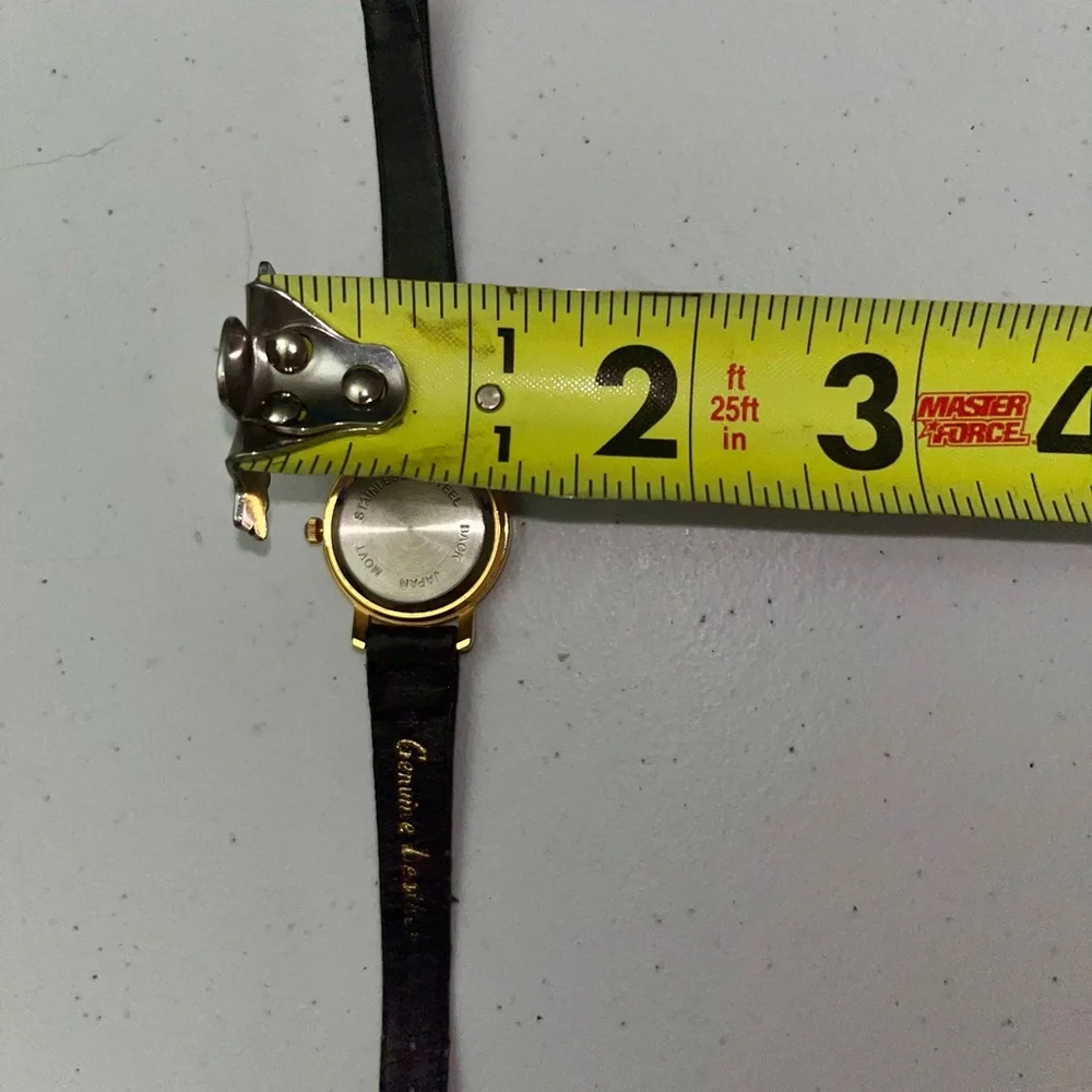 Vintage Time Magazine Quartz Analog Watch with Genuine Leather Band